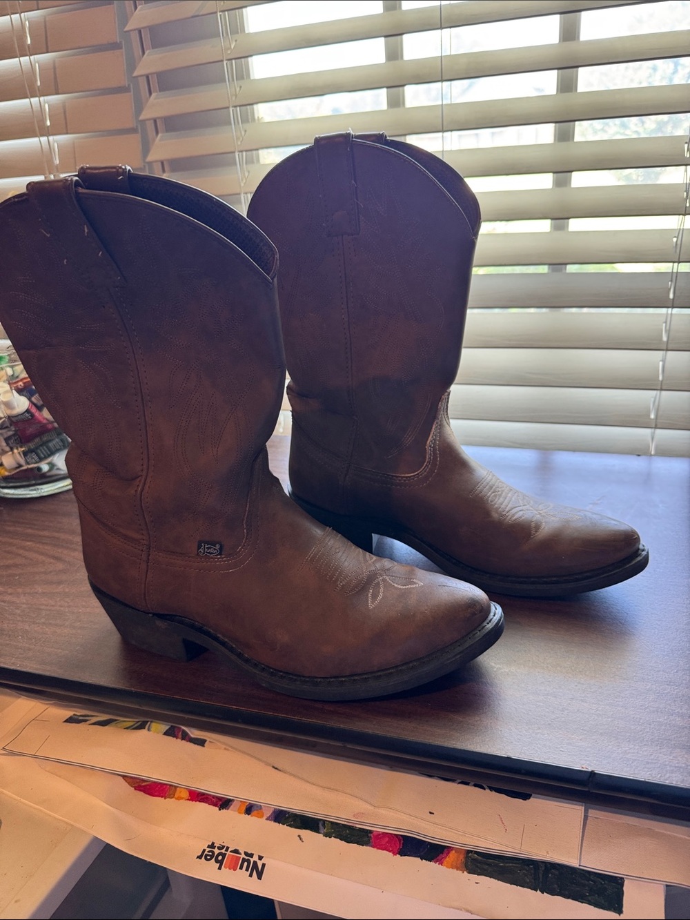 Justin Brown  Western Boot - Classic Cowboy Style